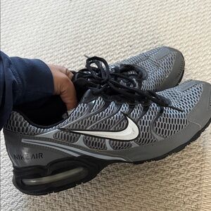 Nike Air Black and Gray Running Shoes